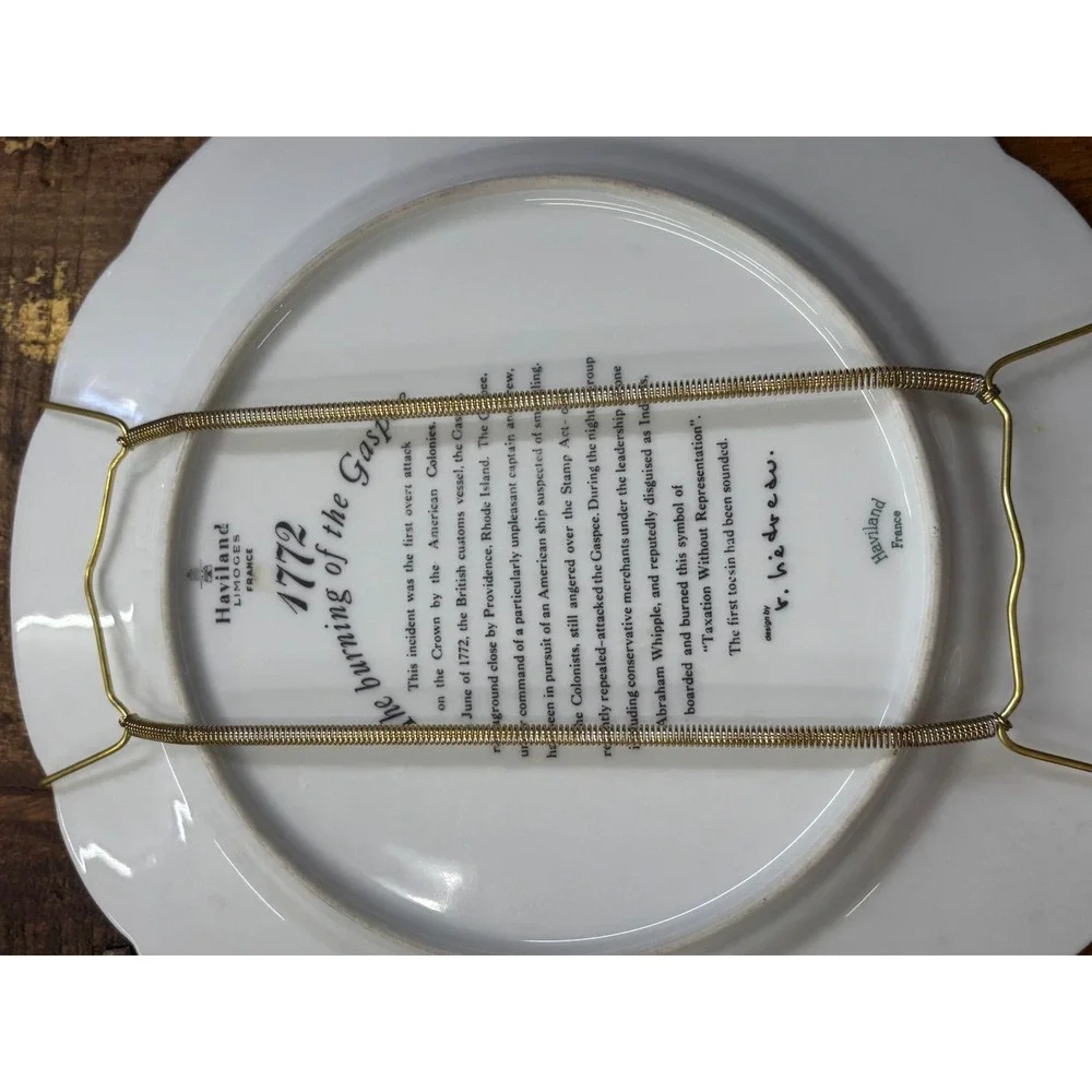 Haviland Limoges Bicentennial plate depicting 